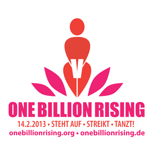 Logo One Billion Rising weiß